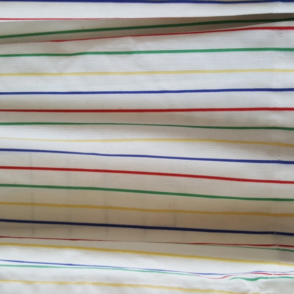 2 Curtains, 1 Valance Stripes Circus Kids Window Treatment - Picture 3 of 8